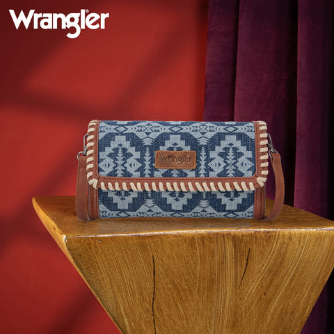 Wrangler Southwestern Print  Wallet/Wristlet/Crossbody Bag