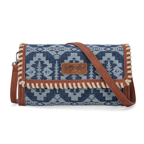 Wrangler Southwestern Print  Wallet/Wristlet/Crossbody Bag