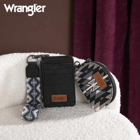 Wrangler Southwestern Art Print Dual Pouch Wristlet