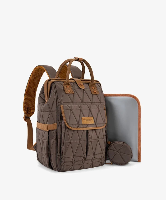 Wrangler Leopard Print Diaper Bag in CF