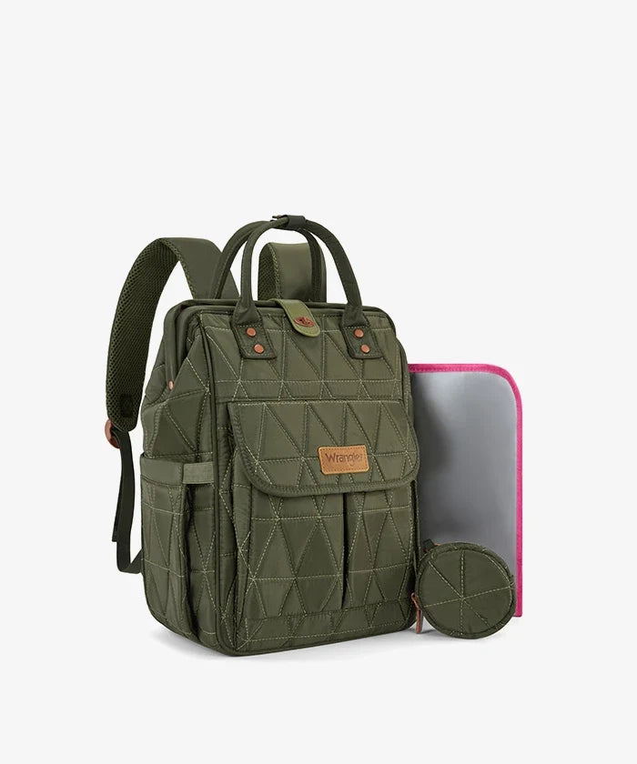 Wrangler Leopard Print Diaper Bag in GN