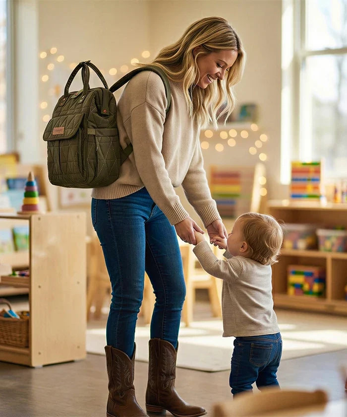 Wrangler Leopard Print Diaper Bag in GN