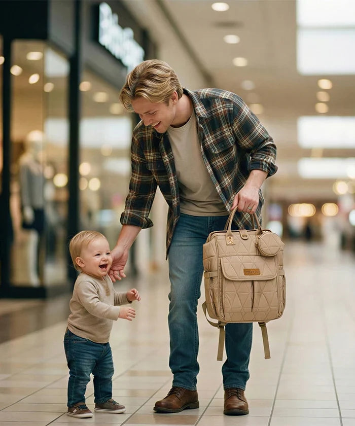 Wrangler Leopard Print Diaper Bag in KH