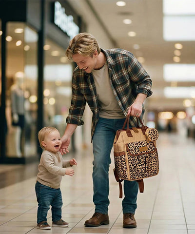 Wrangler Leopard Print Diaper Bag in /LP-BR
