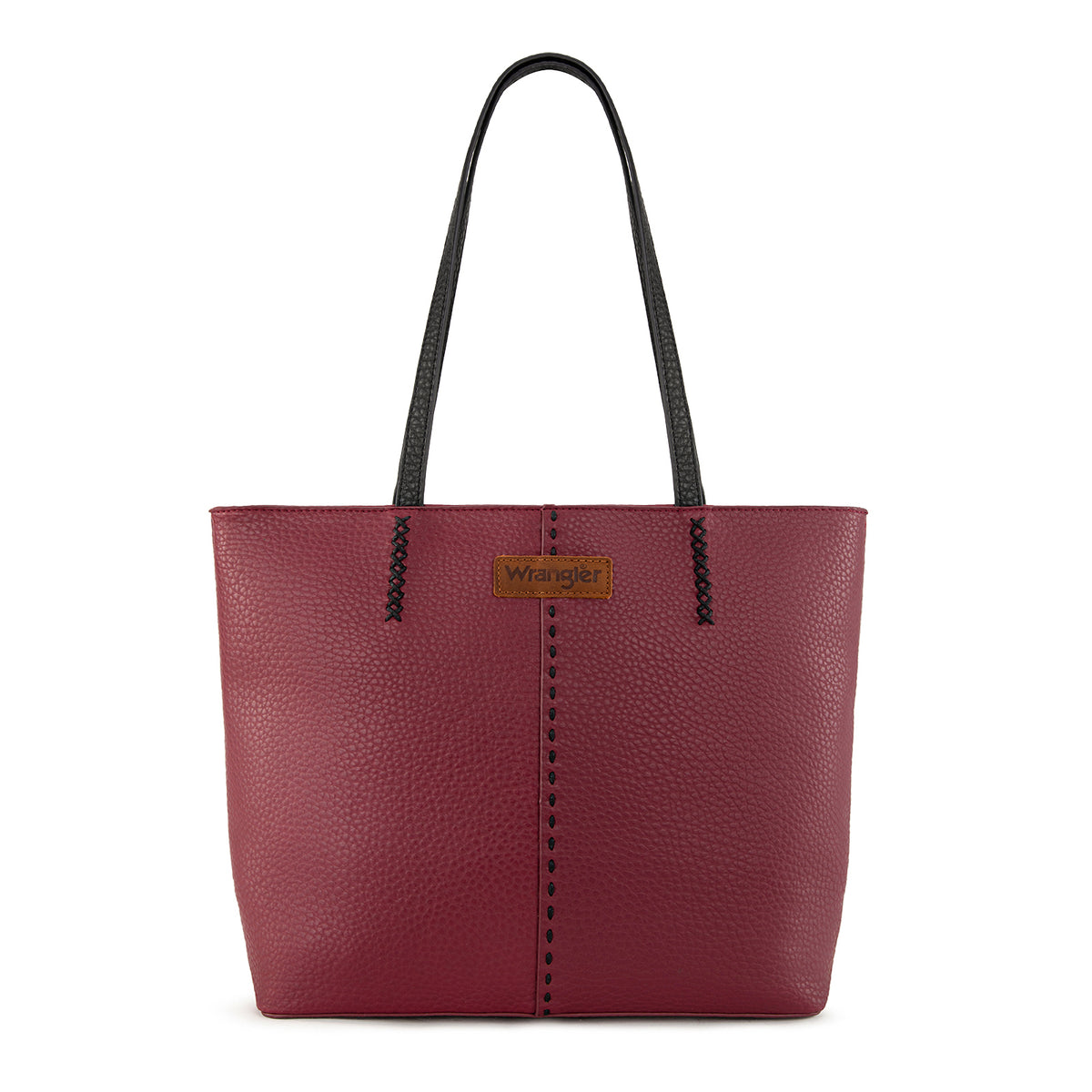 Wrangler Pebbled Tote Bag with Contrast Stitching