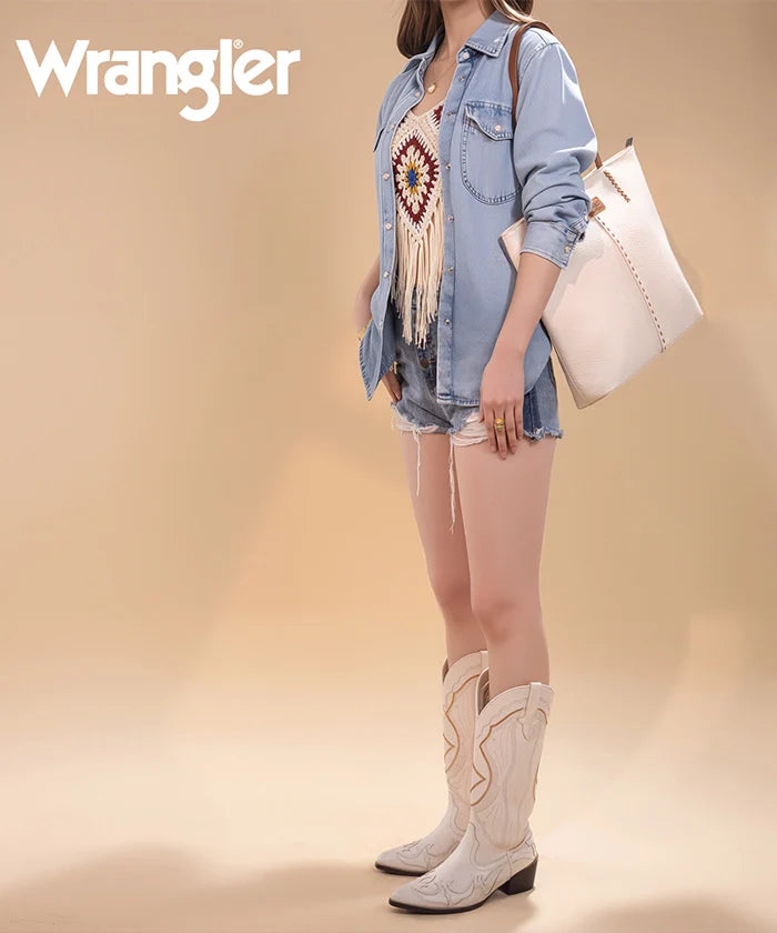 Wrangler Stitch Carry-All Tote Bag – Spacious Everyday Laptop Tote