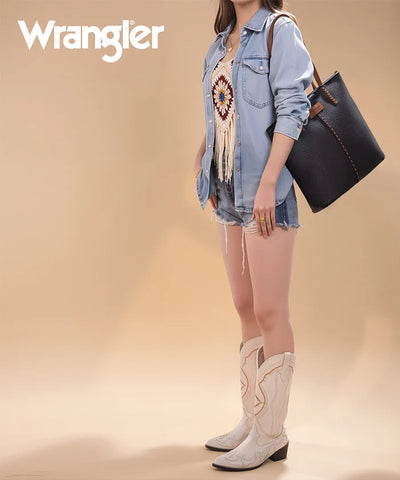 Wrangler Stitch Carry-All Tote Bag – Spacious Everyday Laptop Tote