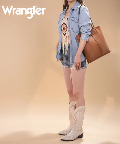 Wrangler Stitch Carry-All Tote Bag – Spacious Everyday Laptop Tote