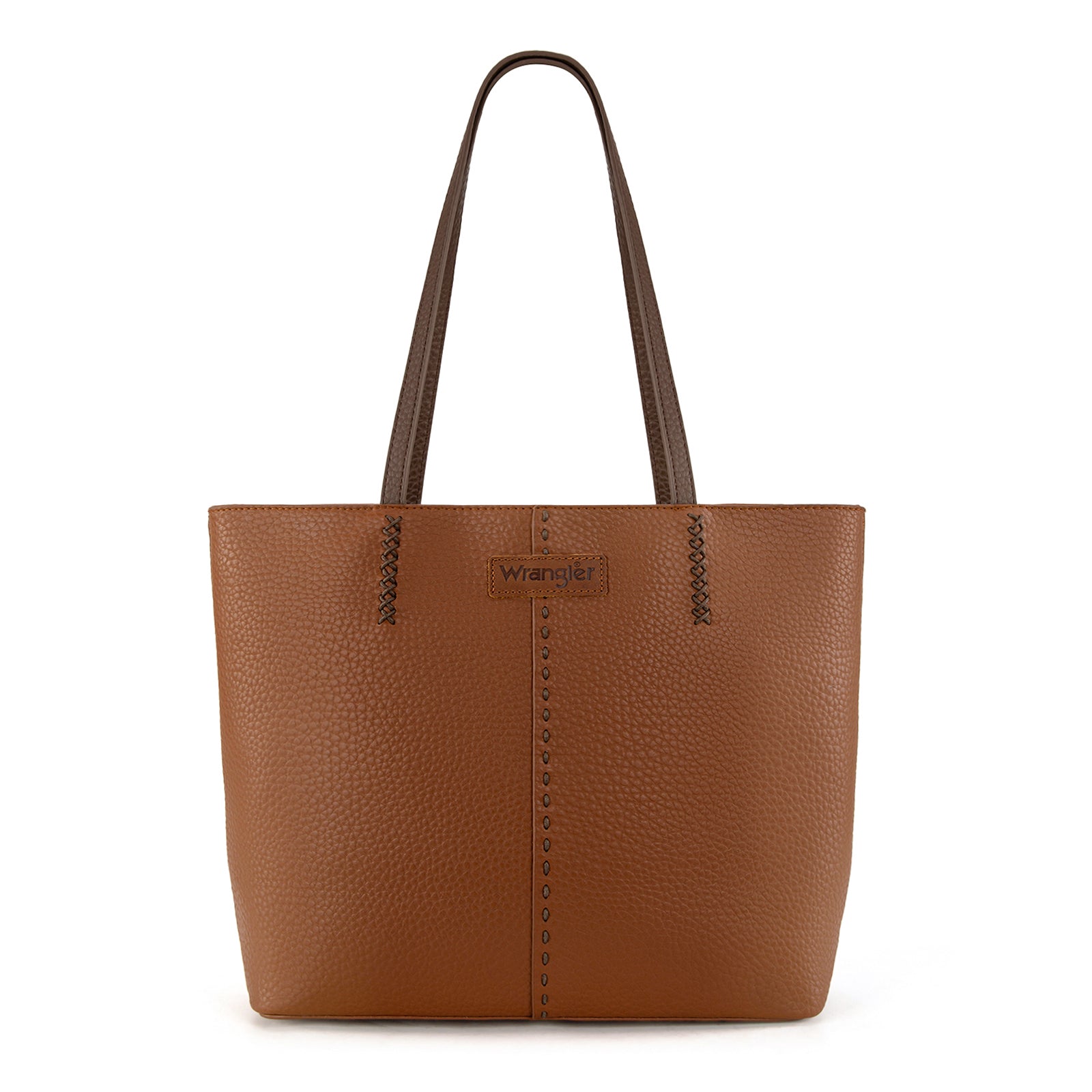Wrangler Pebbled Tote Bag with Contrast Stitching