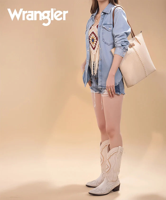 Wrangler Stitch Carry-All Tote Bag – Spacious Everyday Laptop Tote