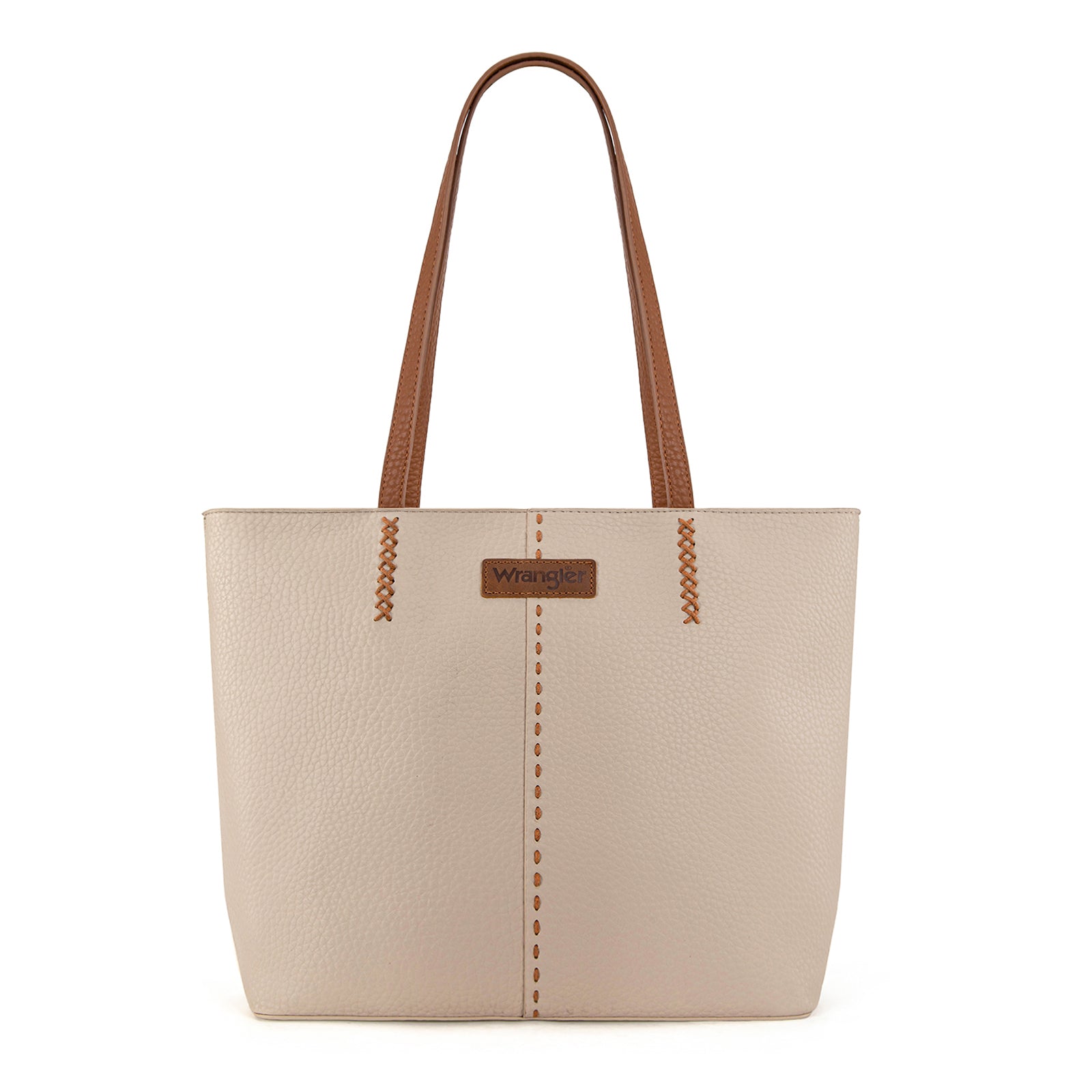 Wrangler Pebbled Tote Bag with Contrast Stitching