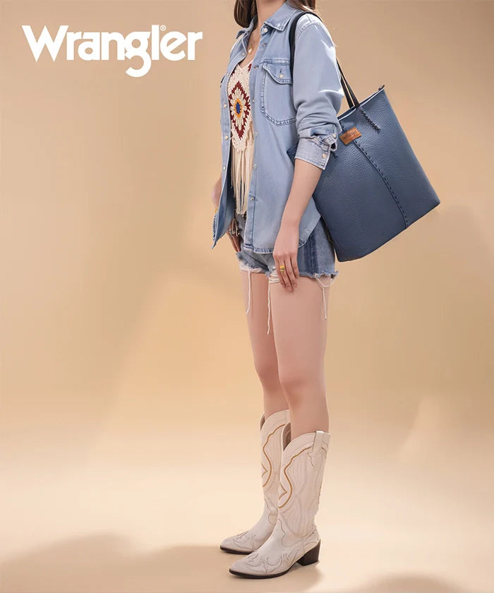 Wrangler Stitch Carry-All Tote Bag – Spacious Everyday Laptop Tote
