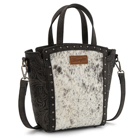 Wrangler Genuine Hair-On Cowhide Tote/Crossbody