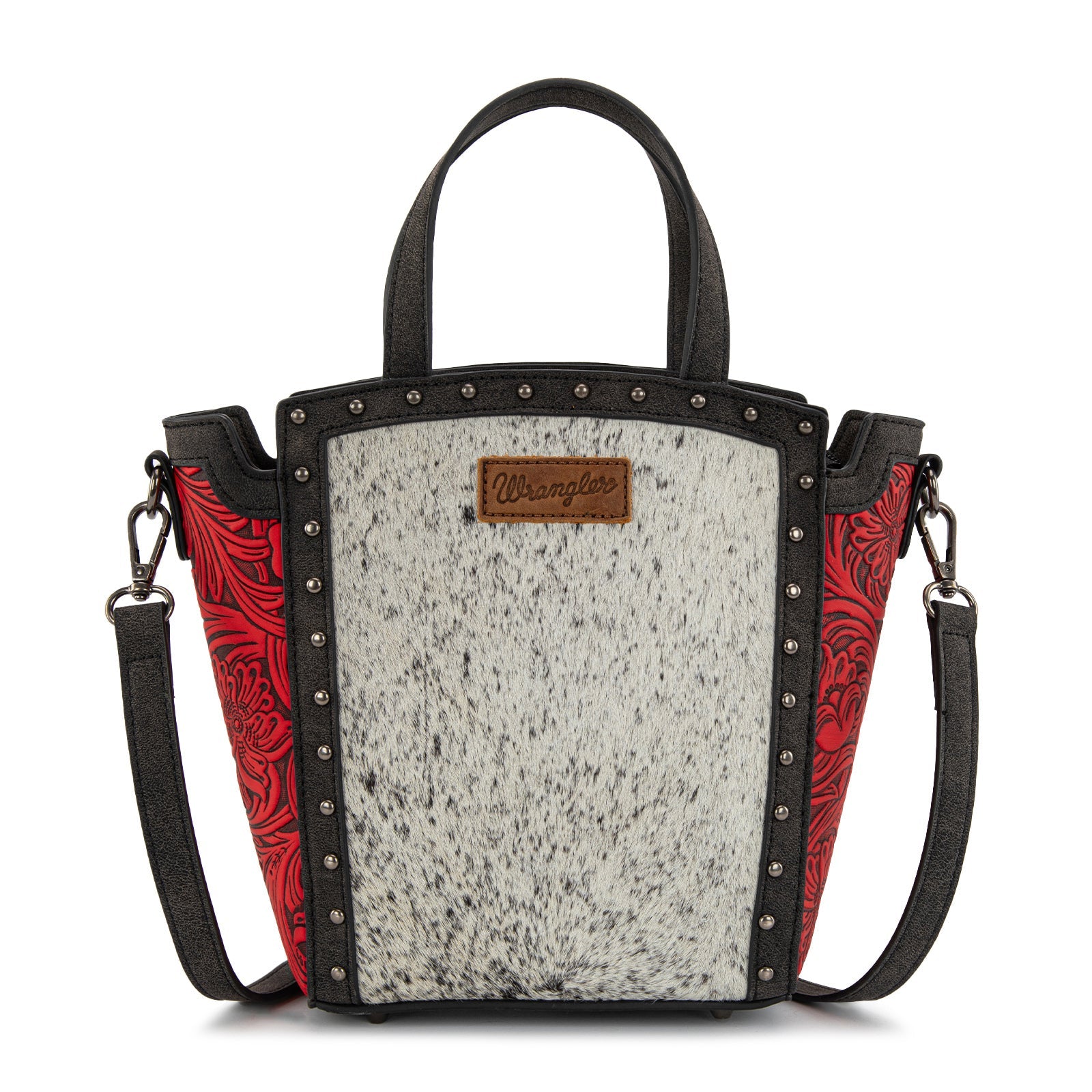 Wrangler Genuine Hair-On Cowhide Tote/Crossbody