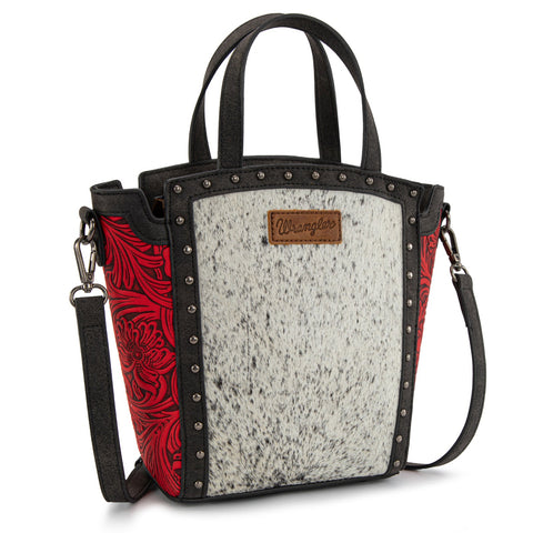 Wrangler Genuine Hair-On Cowhide Tote/Crossbody