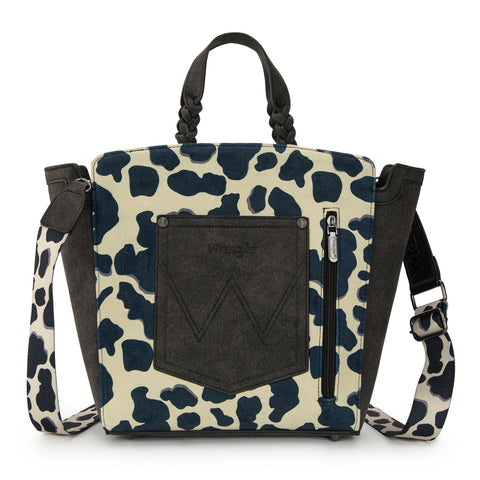 Wrangler Cow Print Concealed Carry Tote/Crossbody