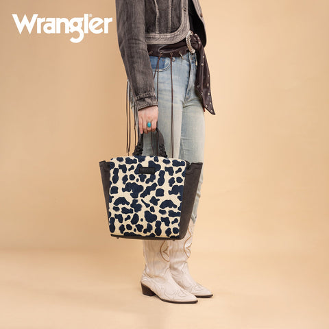 Wrangler Cow Print Concealed Carry Tote/Crossbody