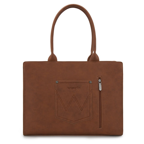 Wrangler Horseshoe Cutout Carry-All Large Tote Bag