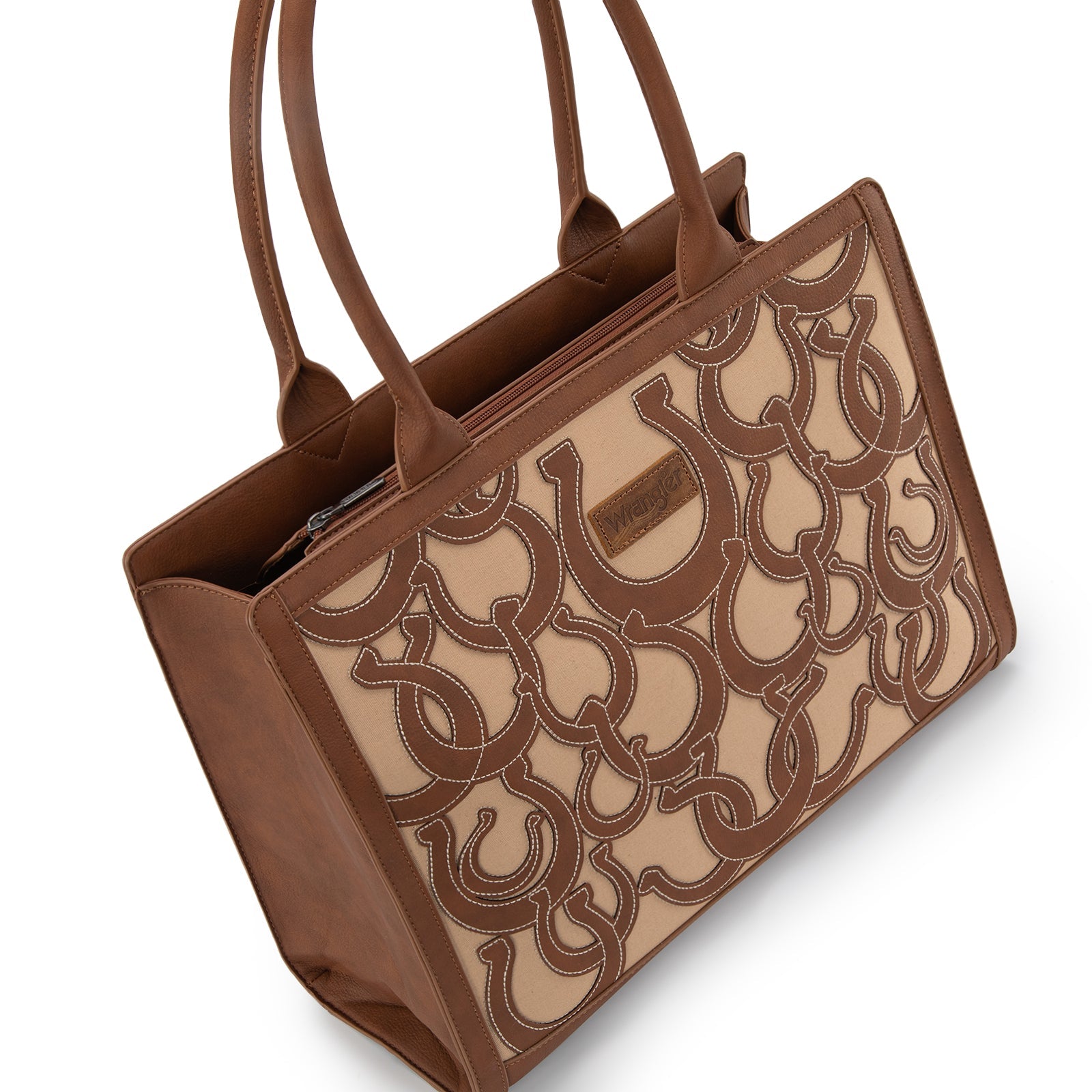 Wrangler Horseshoe Cutout Carry-All Large Tote Bag
