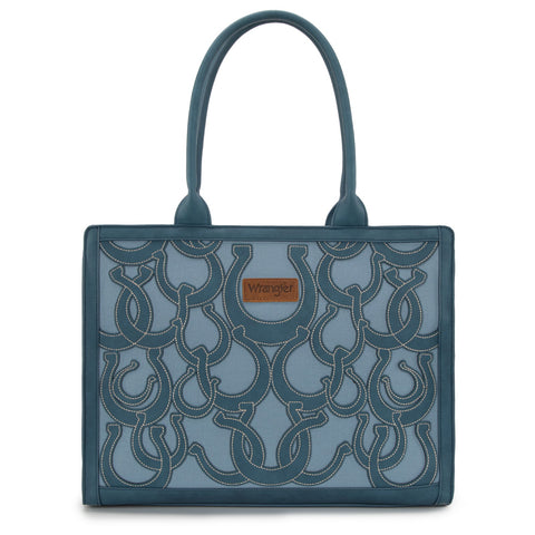 Wrangler Horseshoe Cutout Carry-All Large Tote Bag