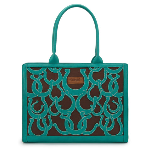 Wrangler Horseshoe Cutout Carry-All Large Tote Bag