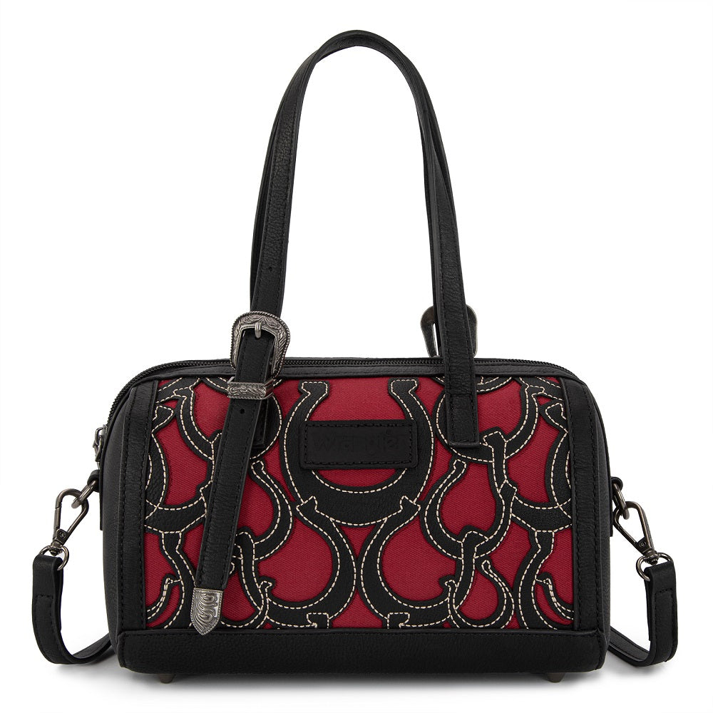 Wrangler Horseshoe Cutout Mini Boston Crossbody Bag