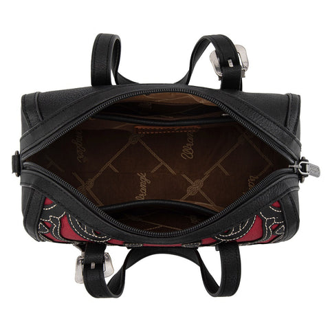 Wrangler Horseshoe Cutout Mini Boston Crossbody Bag