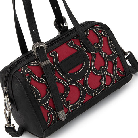 Wrangler Horseshoe Cutout Mini Boston Crossbody Bag