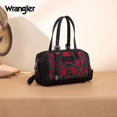 Wrangler Horseshoe Cutout Mini Boston Crossbody Bag
