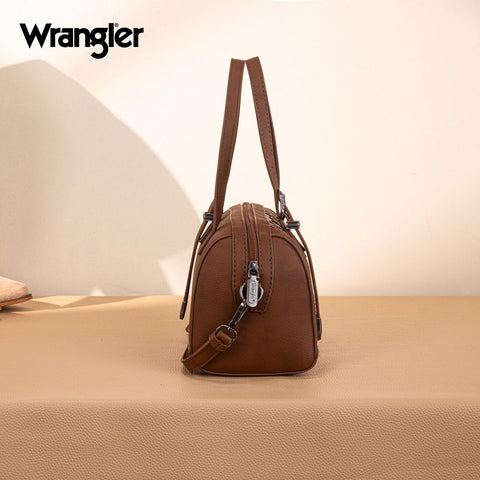 Wrangler Horseshoe Cutout Mini Boston Crossbody Bag