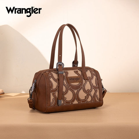 Wrangler Horseshoe Cutout Mini Boston Crossbody Bag