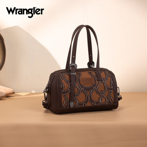 Wrangler Horseshoe Cutout Mini Boston Crossbody Bag