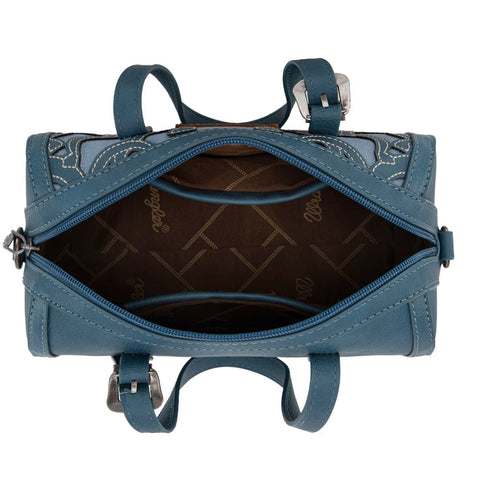 Wrangler Horseshoe Cutout Mini Boston Crossbody Bag