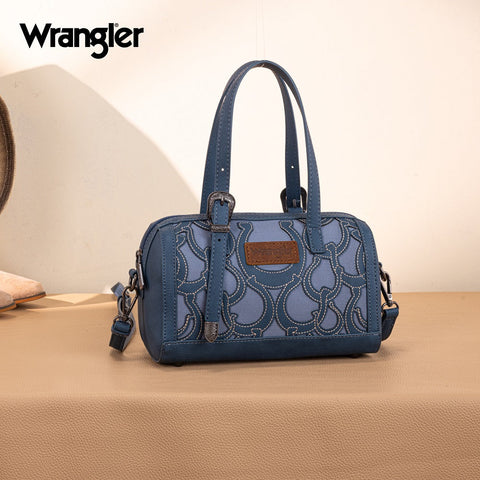 Wrangler Horseshoe Cutout Mini Boston Crossbody Bag