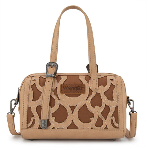 Wrangler Horseshoe Cutout Mini Boston Crossbody Bag