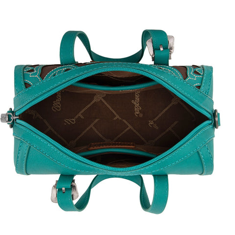 Wrangler Horseshoe Cutout Mini Boston Crossbody Bag