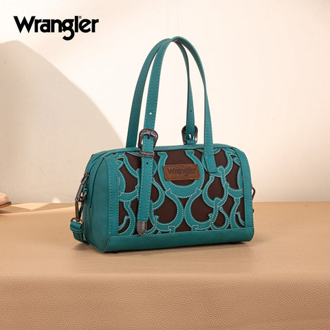 Wrangler Horseshoe Cutout Mini Boston Crossbody Bag