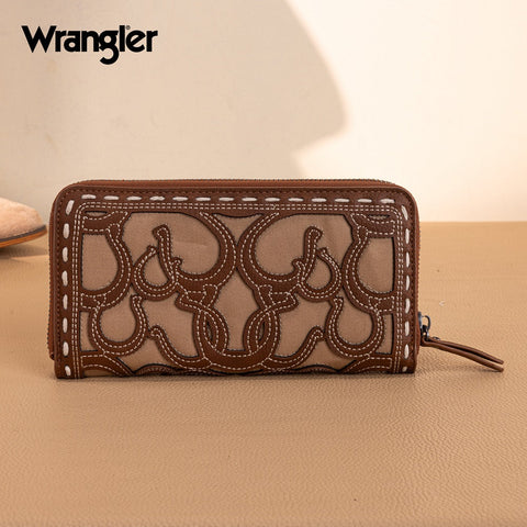 Wrangler Horseshoe Cutout Zip Around Walle