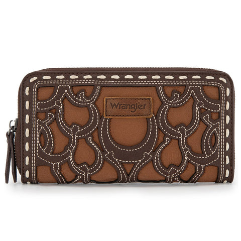 Wrangler Horseshoe Cutout Zip Around Walle