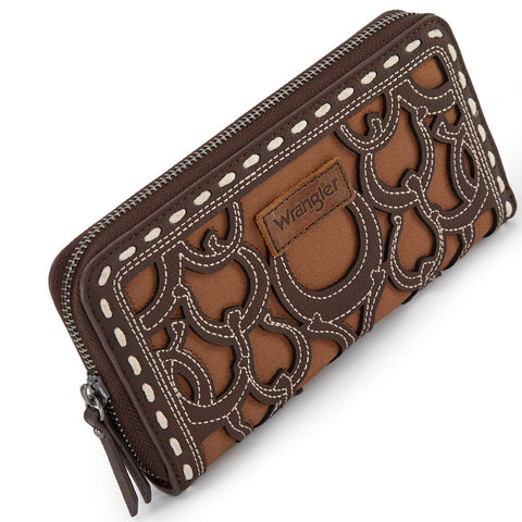 Wrangler Horseshoe Cutout Zip Around Walle