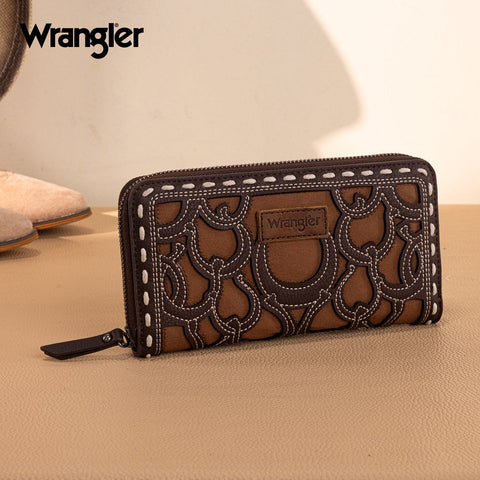 Wrangler Horseshoe Cutout Zip Around Walle