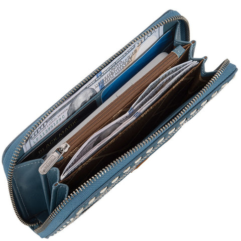 Wrangler Horseshoe Cutout Zip Around Walle