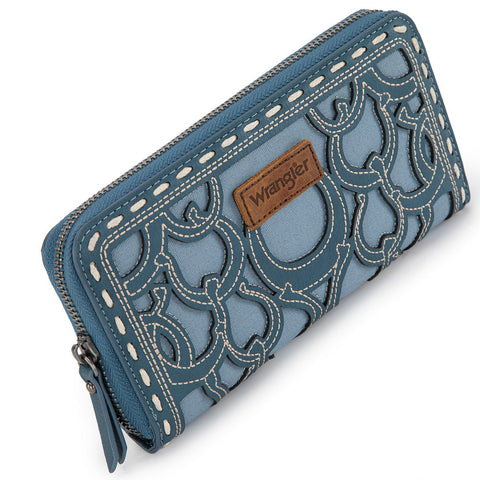 Wrangler Horseshoe Cutout Zip Around Walle