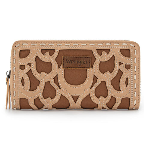 Wrangler Horseshoe Cutout Zip Around Walle