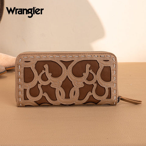 Wrangler Horseshoe Cutout Zip Around Walle