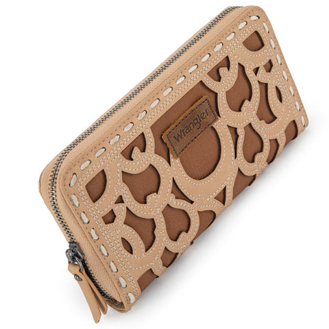 Wrangler Horseshoe Cutout Zip Around Walle