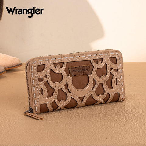 Wrangler Horseshoe Cutout Zip Around Walle