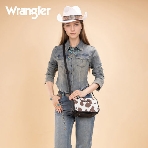 Wrangler Cow Print Crossbody