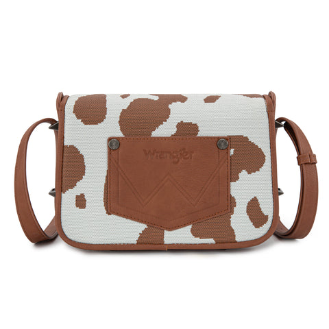 Wrangler Cow Print Crossbody