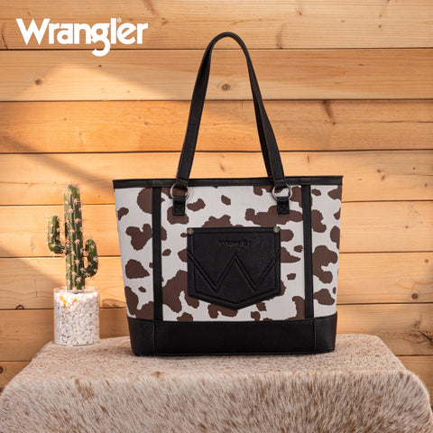 Wrangler Cow Print Tote